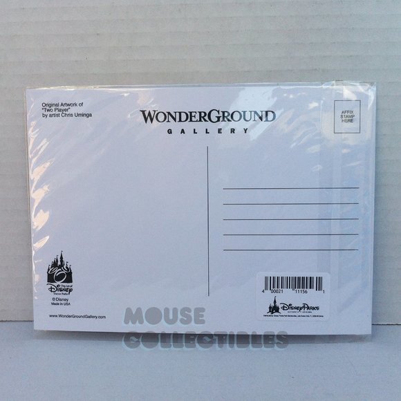 Disney Parks Postcard Wreck It Ralph WonderGround Vanellope 5x7 in Chris Uminga - Picture 2 of 5